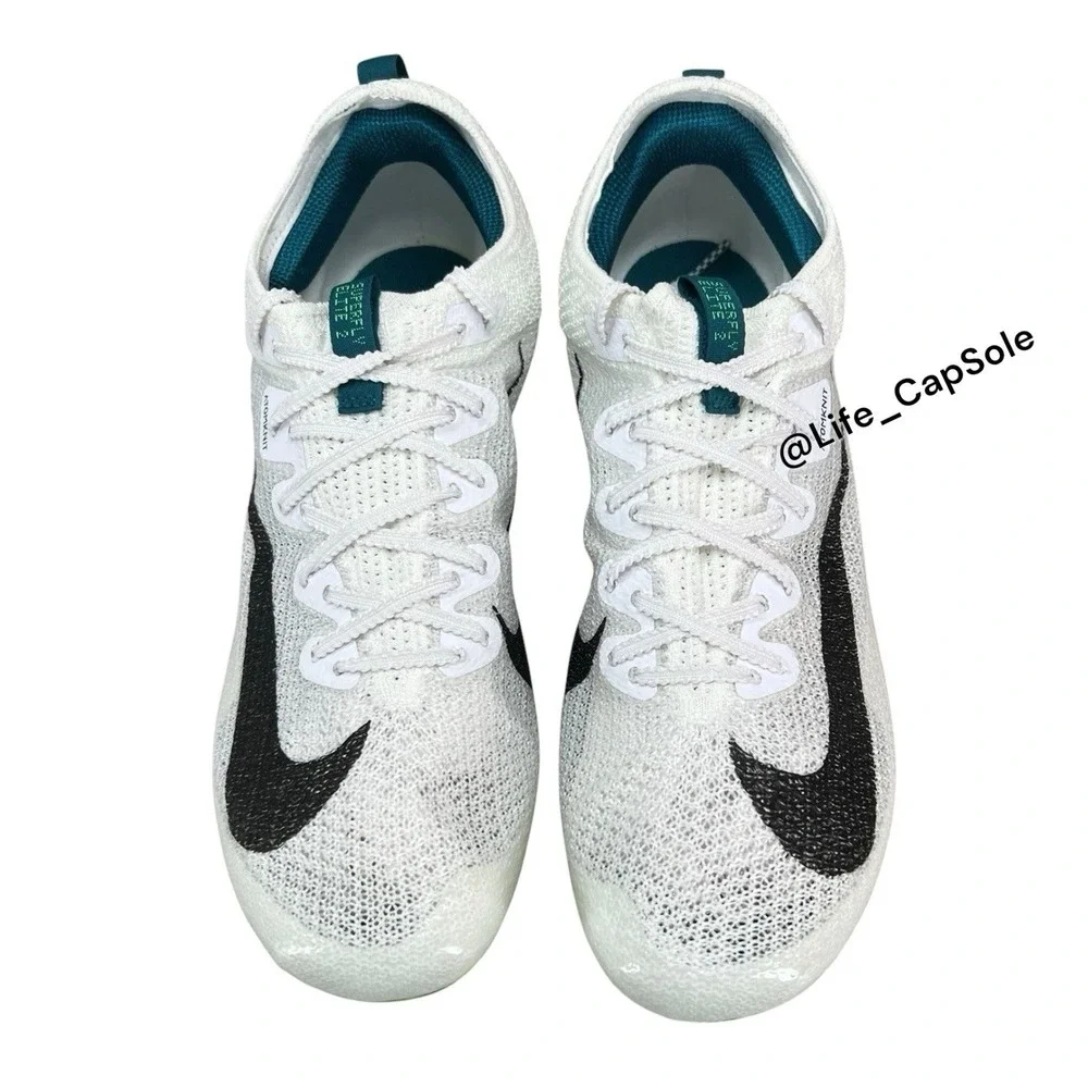 Size‎ 6.5 Nike Zoom Superfly Elite 2 Men's Flyknit White Green Spikes FZ9662-100